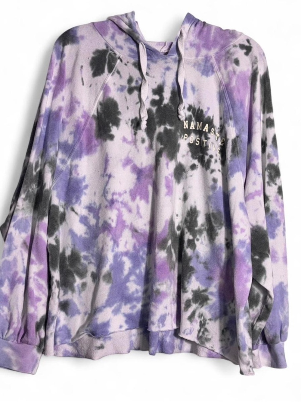 Grayson Threads Pastel Tie-Dye Hoodie in Lavender, Light Blue, White